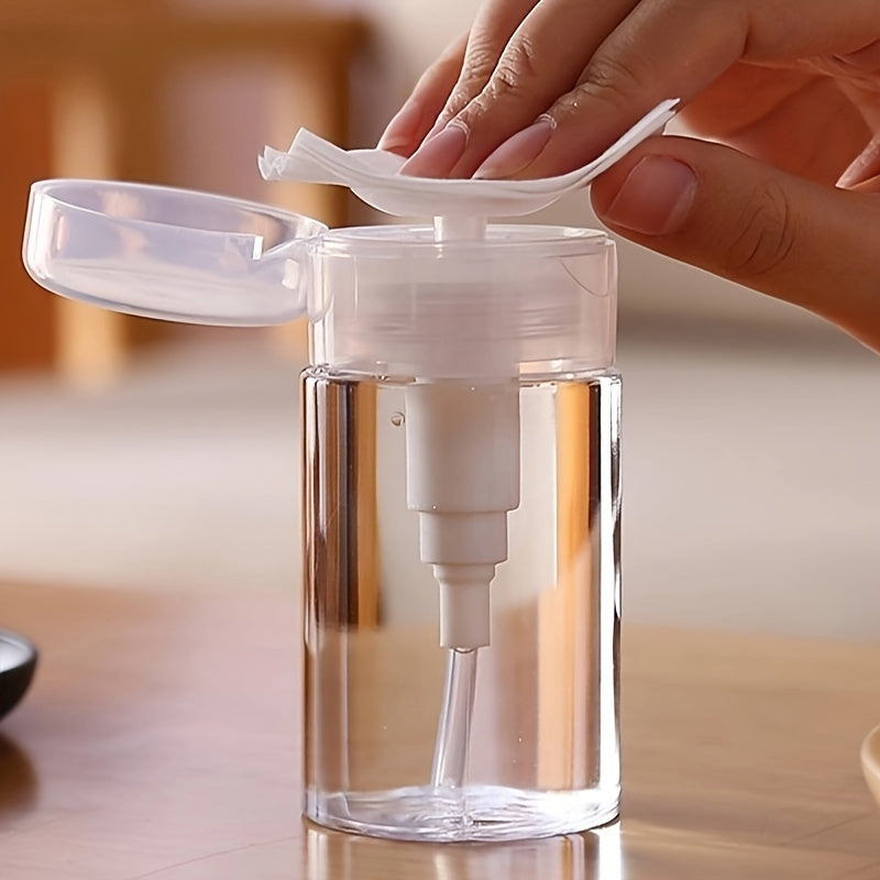 Organizador portátil de cosméticos con dispensador, material duradero de PE/PP, almacenamiento para baño