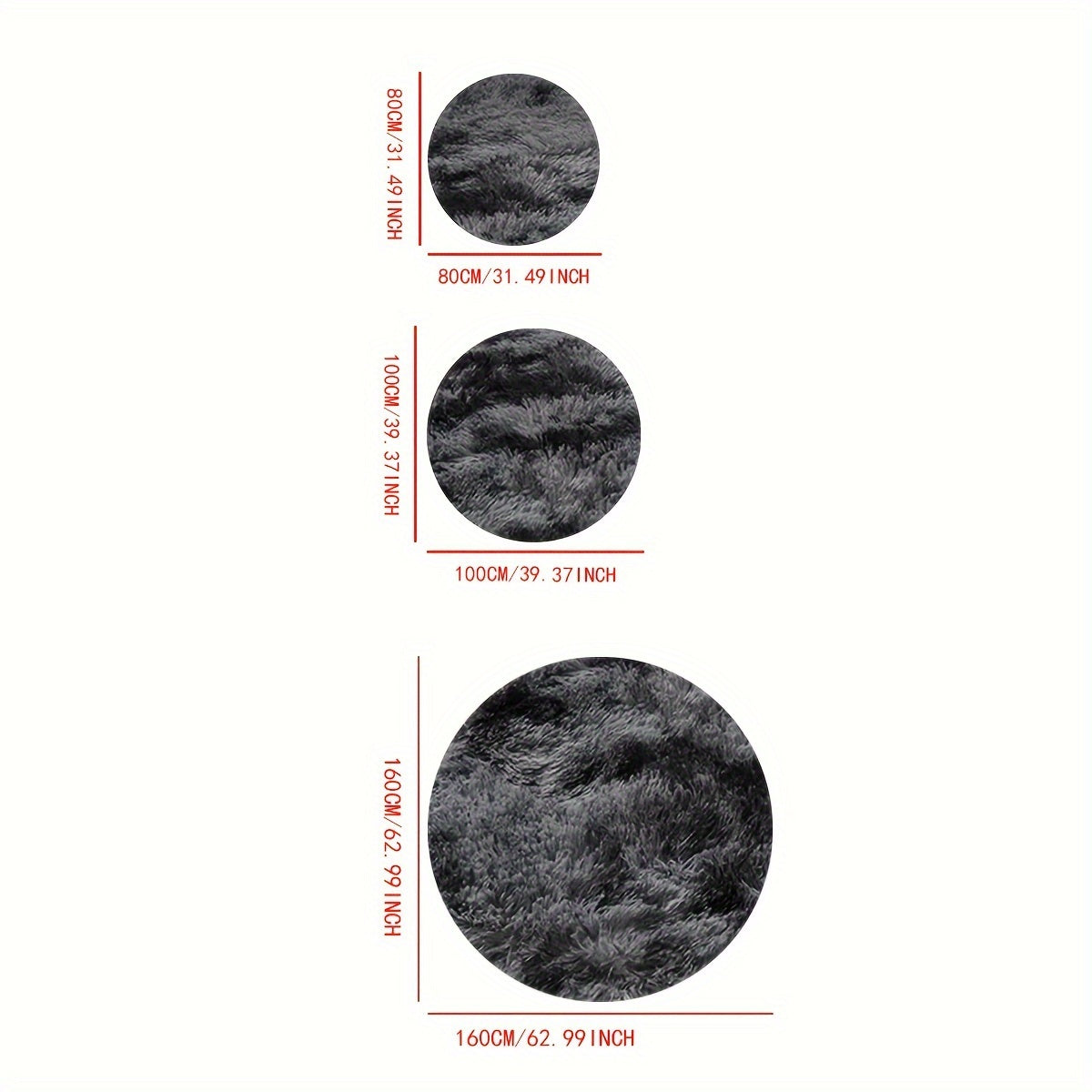 Цельный круглый ковер с узором «тай-дай»: мягкий пушистый полиэстеровый ковер, не линяет, легко чистится, только сухая чистка — идеально подходит для спальни и гостиной