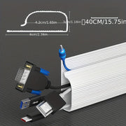 Self-Adhesive Under-Desk Cable Organizer for Home Office Child Pet Safety