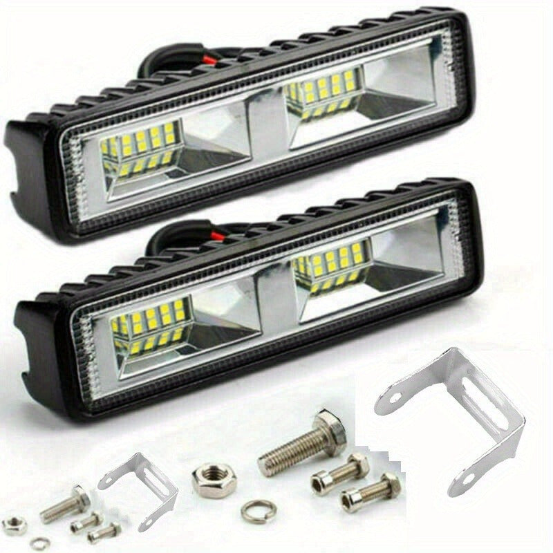 Barra de luz LED súper brillante de 16 pulgadas para coches, camiones y barcos 48W 12V