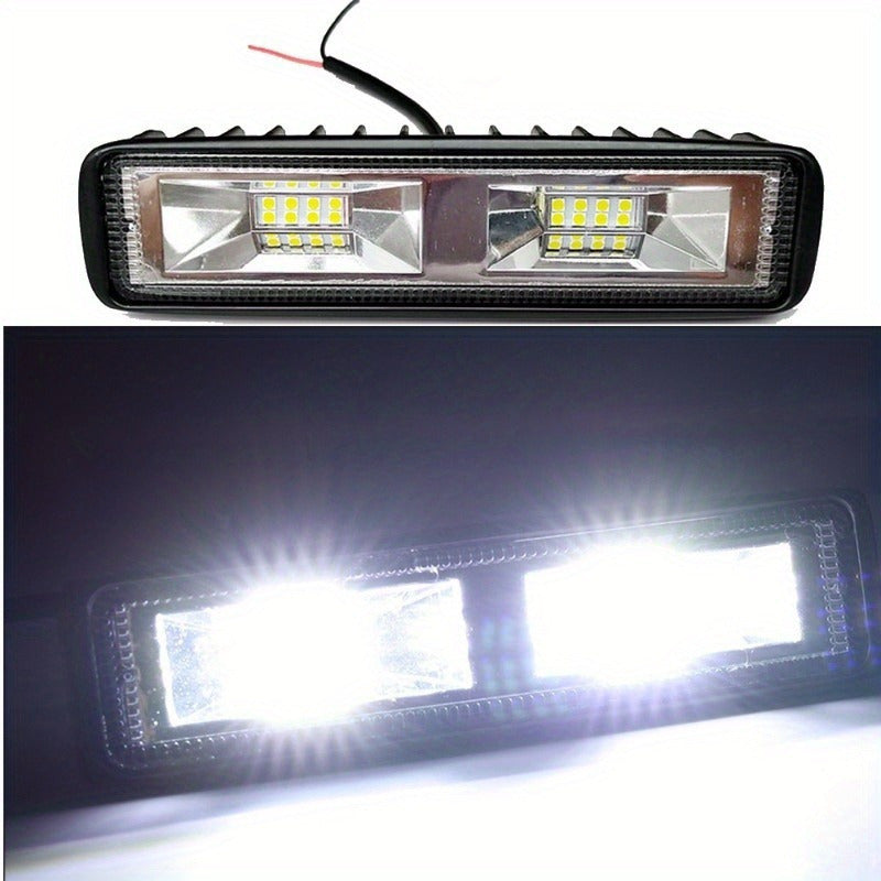 Barra de luz LED súper brillante de 16 pulgadas para coches, camiones y barcos 48W 12V