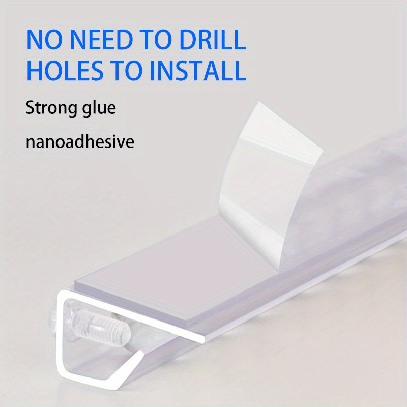 Plastic Receipt Holder Adjustable Length 30-150cm for Restaurant Cafe Kitchen