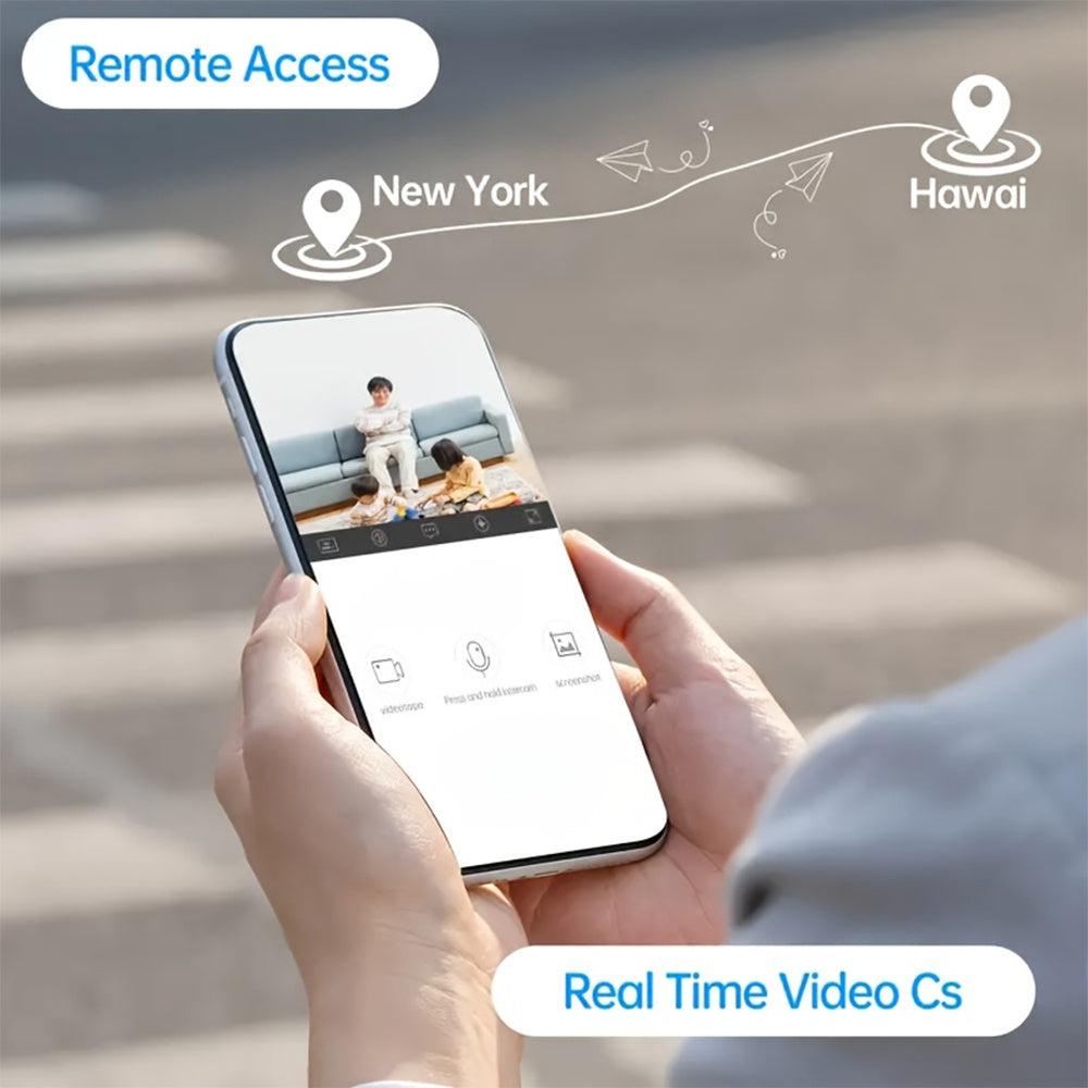 Indoor Security Camera 1080P Night Vision Wi-Fi Cloud Storage USB Power Pack of 1/2/4