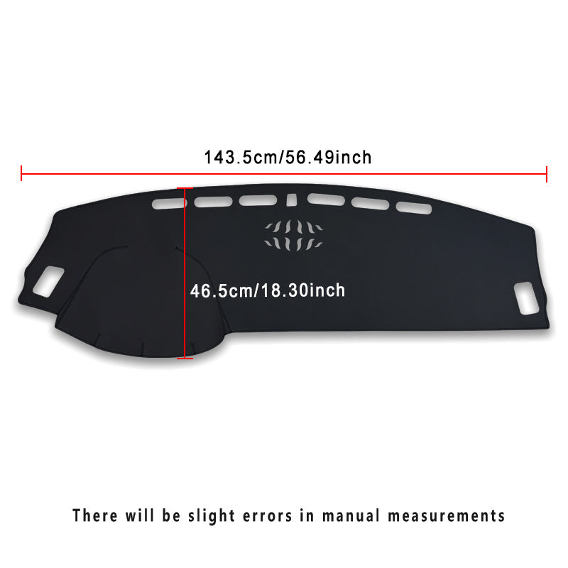 Car Dashboard Sunshade Cover Faux Leather Anti-UV Non-Slip Compatible