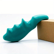 1 dona mini yashil barmoq massajeri, tananing akupressura nuqtalarini massaj qilish uchun, batareyasiz yoki EMS funksiyasiz.