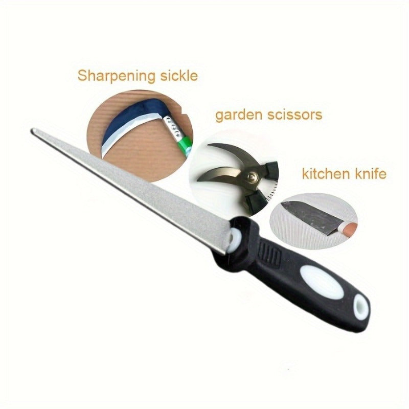 Multifunctional Diamond Grinding Stone File and Sharpener for Knives and Tools Red Black