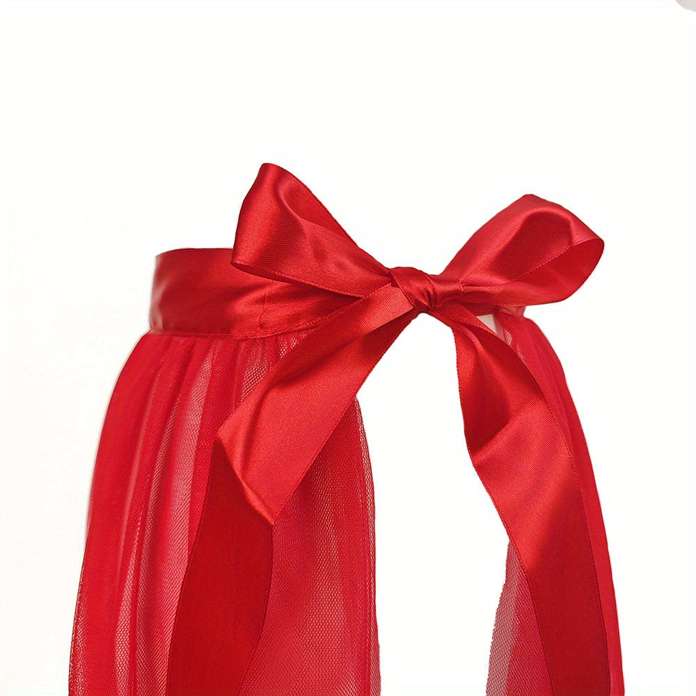 Ayollar uchun to'y, kecha yoki vintage libos uchun tulle ustki yarim yubka aksessuari