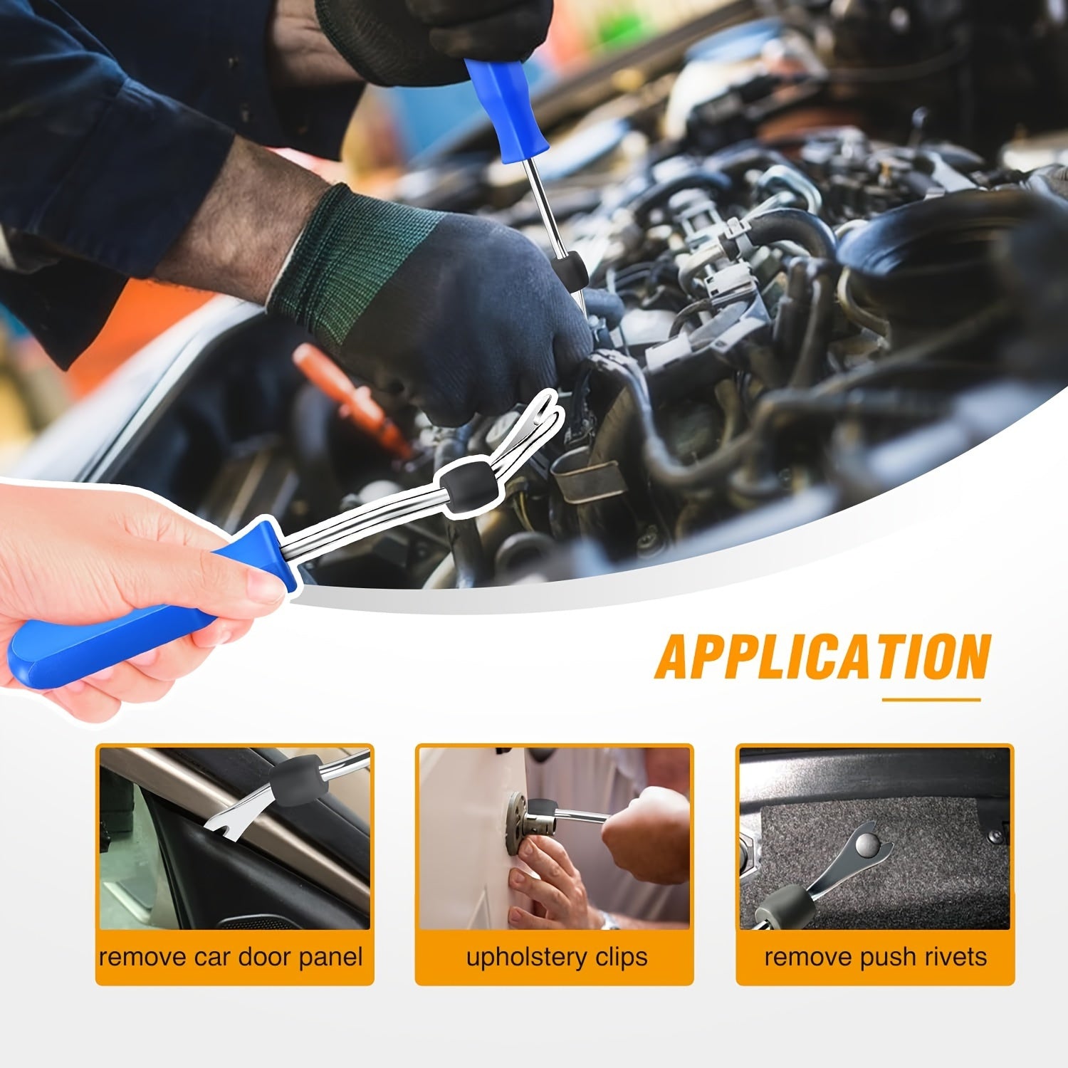 Avtomobil paneli bumperi uchun bardoshli naylon fastenerlar bilan Auto Retainer Clips Kiti