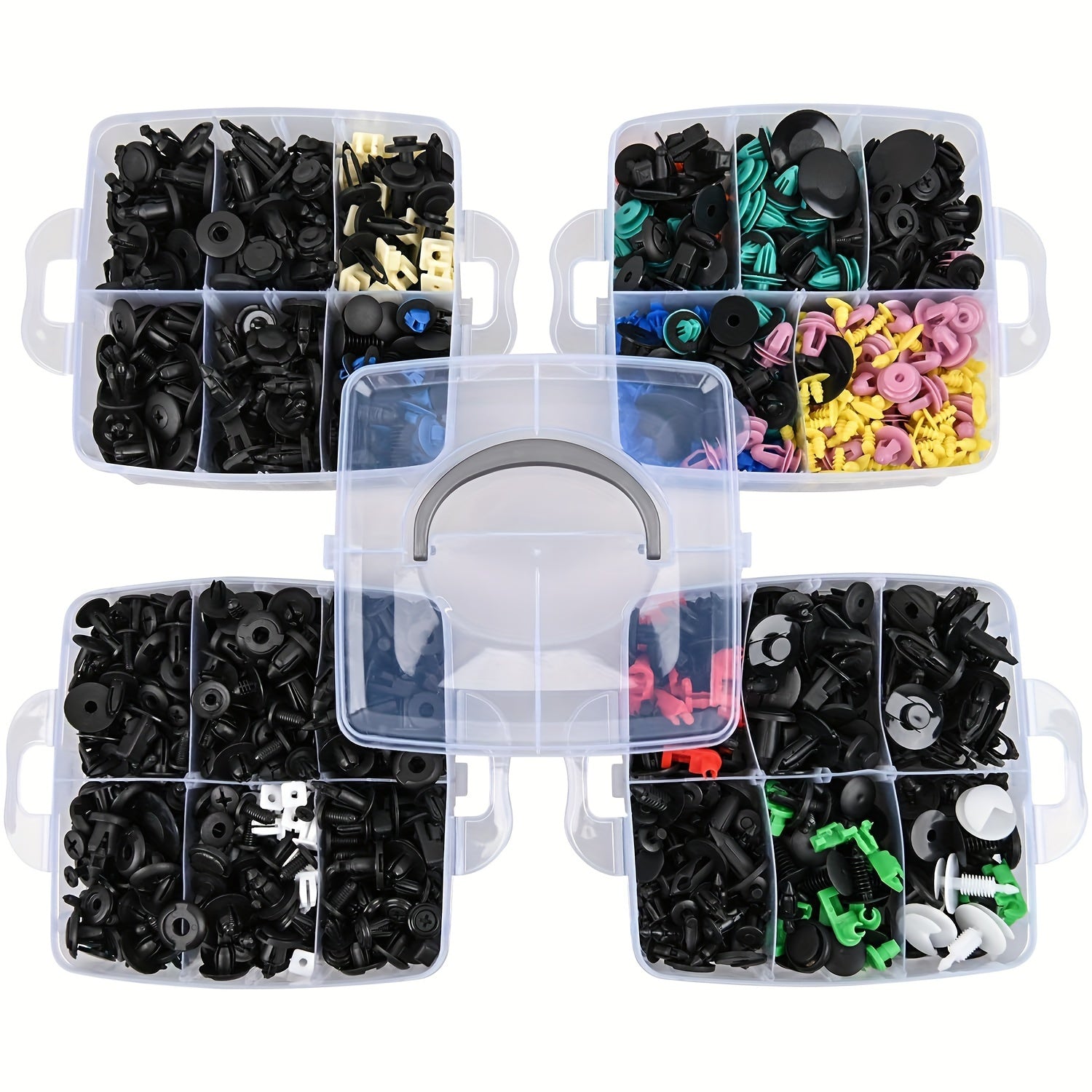 Avtomobil paneli bumperi uchun bardoshli naylon fastenerlar bilan Auto Retainer Clips Kiti