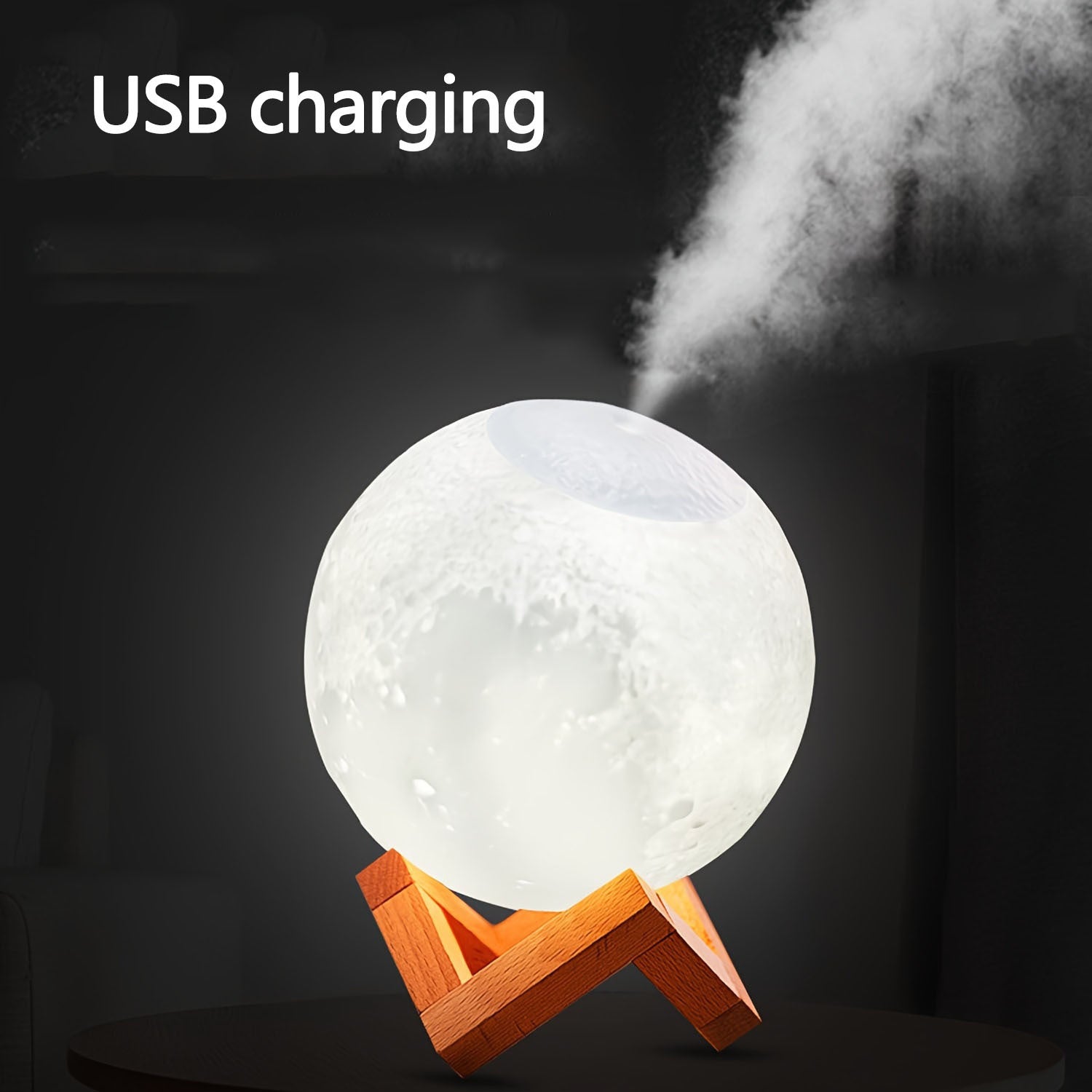 Oy lampasi namlagich aromaterapiya diffuzori bilan, LED kechqurun chiroqi, yotoqxona va ofis uchun