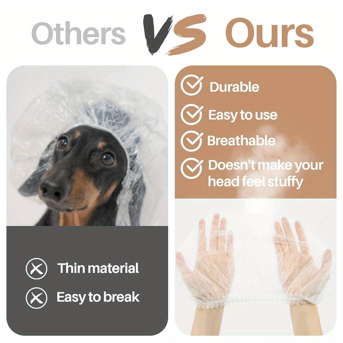 Oziq-ovqat xizmatlari va SPA gigiyenik sochni himoya qilish uchun bir martalik elastik soch tarmog'i shlyapa