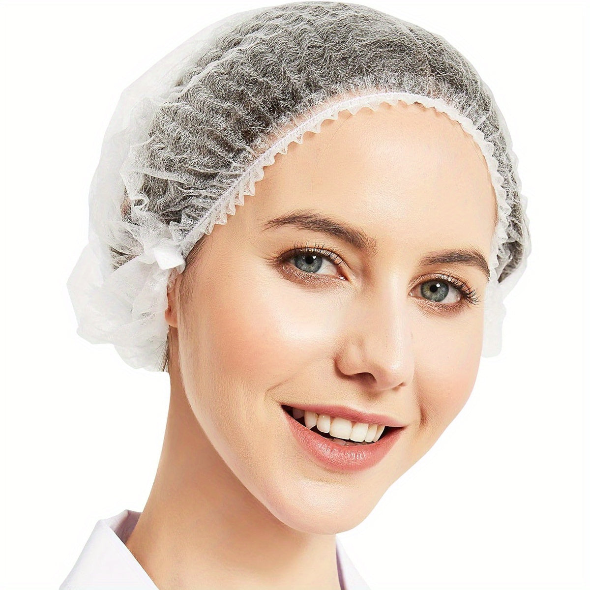 Oziq-ovqat xizmatlari va SPA gigiyenik sochni himoya qilish uchun bir martalik elastik soch tarmog'i shlyapa