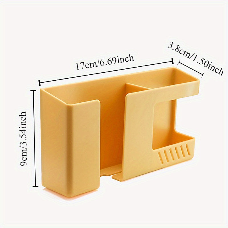 Wall-Mounted Phone and Remote Control Organizer for Home Office Storage