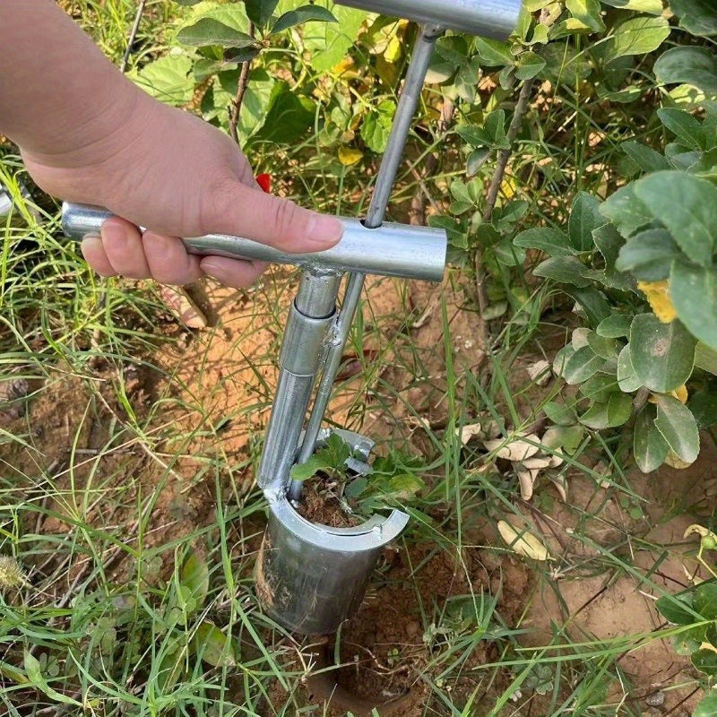 Stainless Steel Bulb Planter Garden Tool for Seed Planting and Flower Cultivation