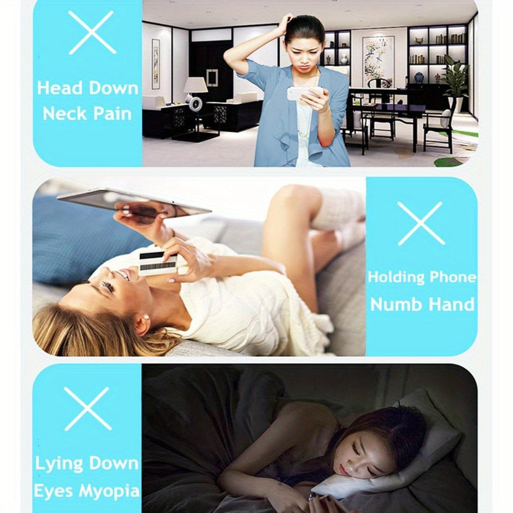 Folding Portable Desktop Stand for Smartphones and Tablets Rotating Design