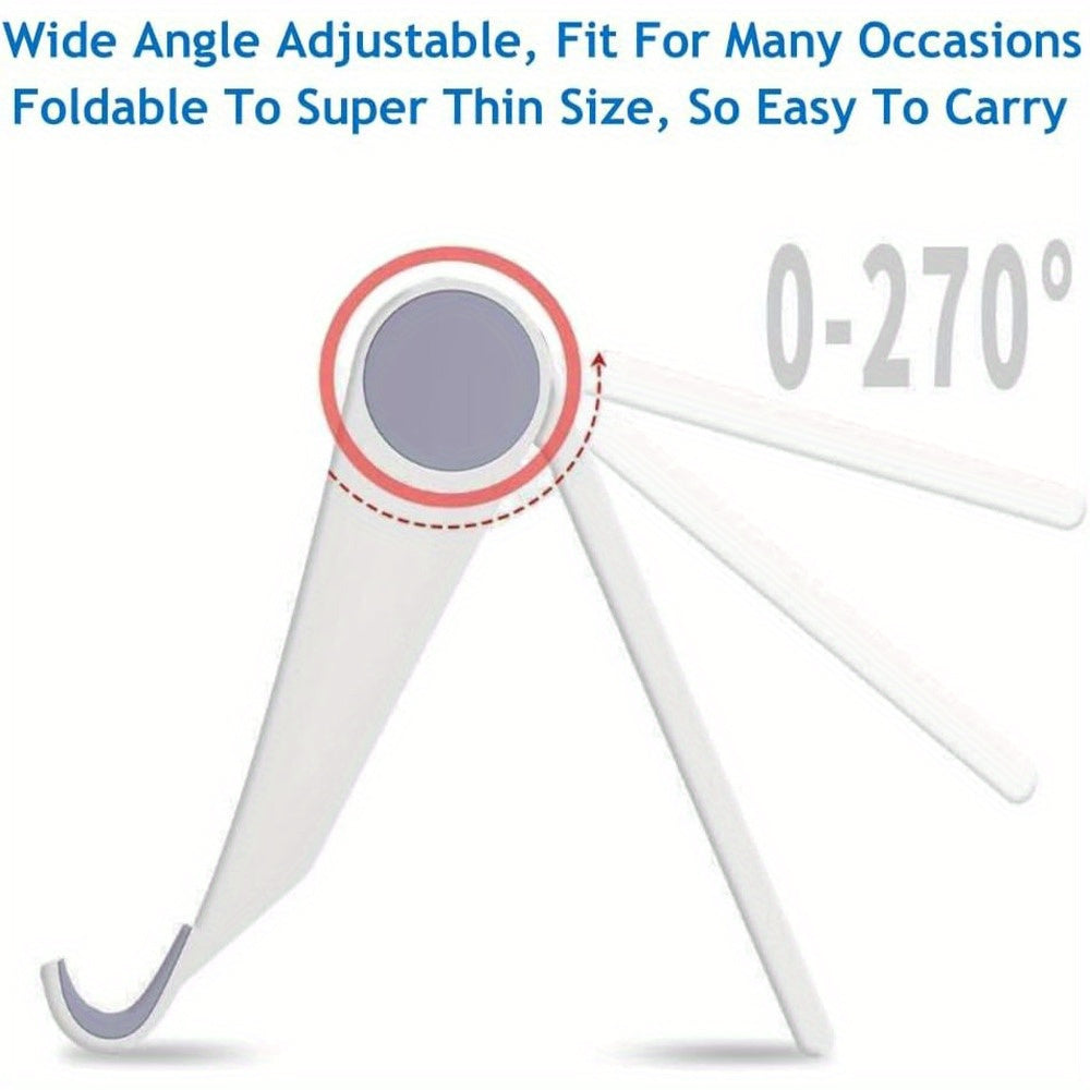 Folding Portable Desktop Stand for Smartphones and Tablets Rotating Design