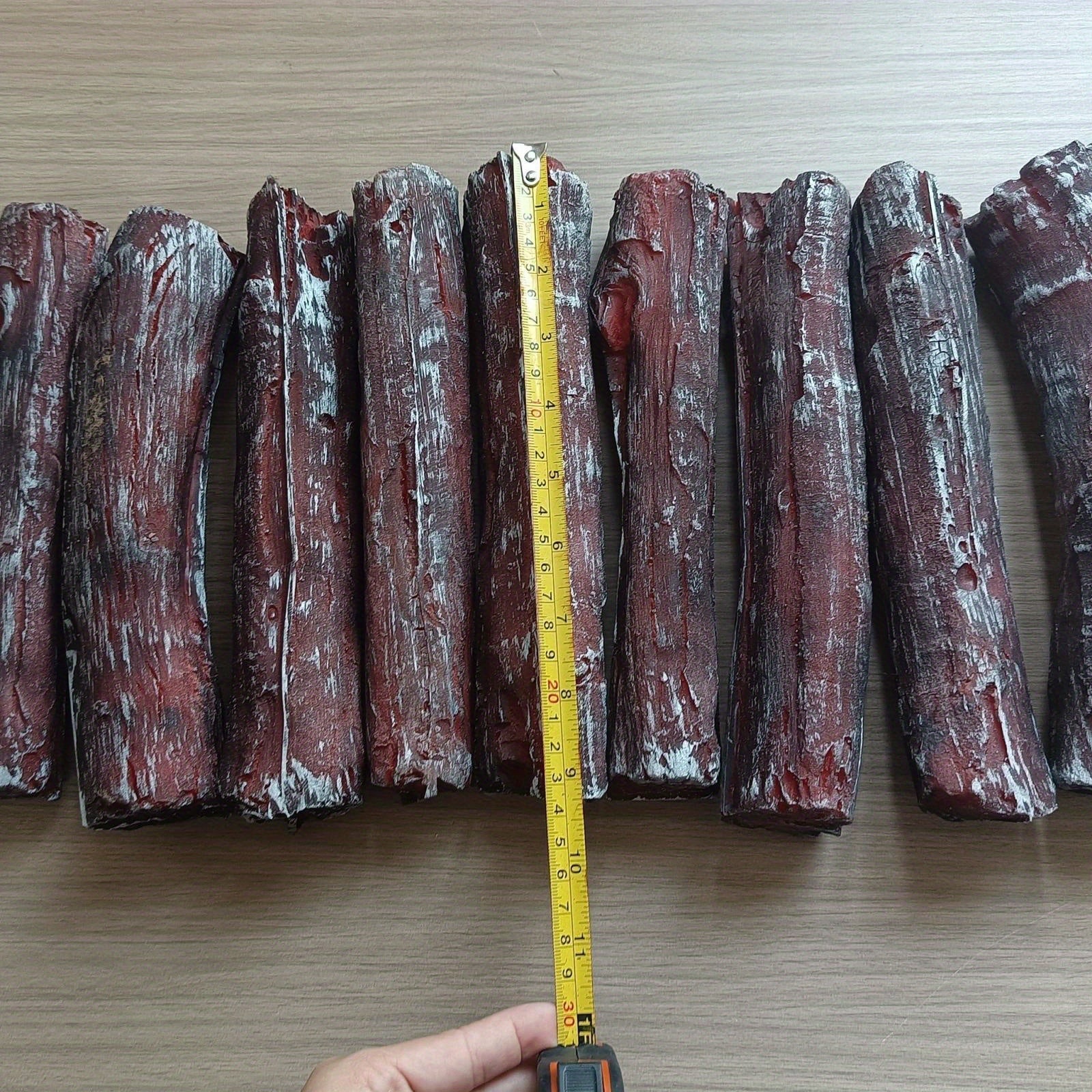 Faux Firewood Decor Resin Charcoal Indoor Outdoor Fireplace Decor