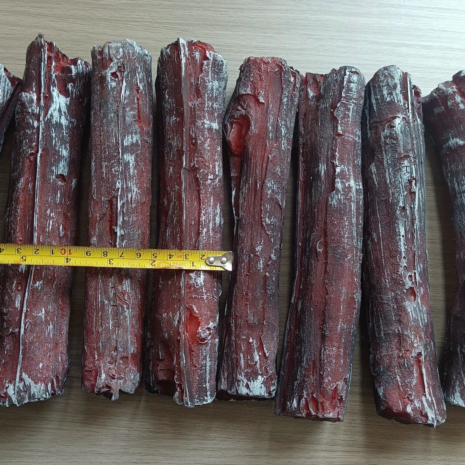 Faux Firewood Decor Resin Charcoal Indoor Outdoor Fireplace Decor