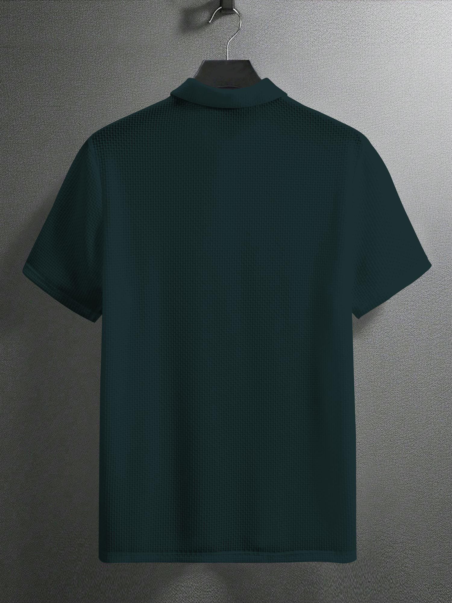 Men's Summer Shirt with Letter Print Breathable Nylon Blend Regular Fit