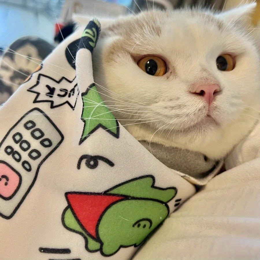 Kit de cuidado para gatos con funda protectora suave, limpieza de orejas, cortaúñas, cepillo y bolsa de almacenamiento