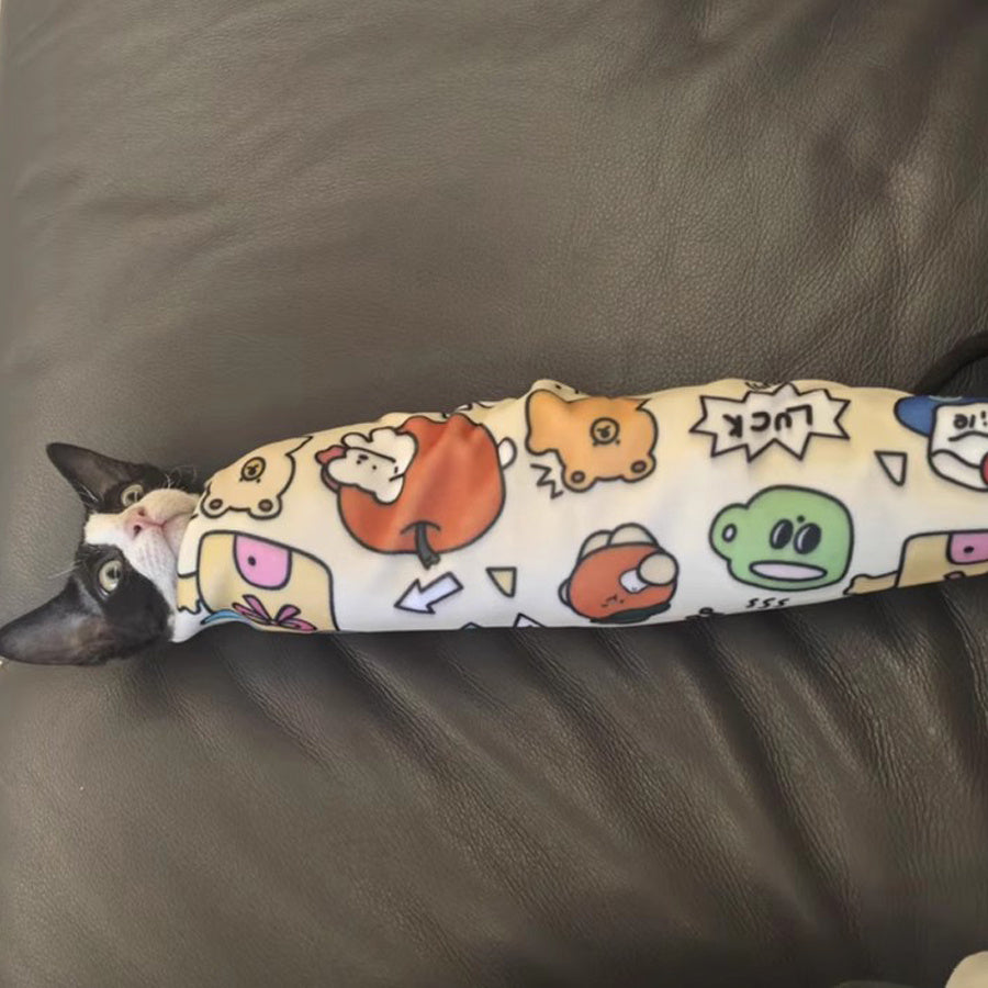 Kit de cuidado para gatos con funda protectora suave, limpieza de orejas, cortaúñas, cepillo y bolsa de almacenamiento