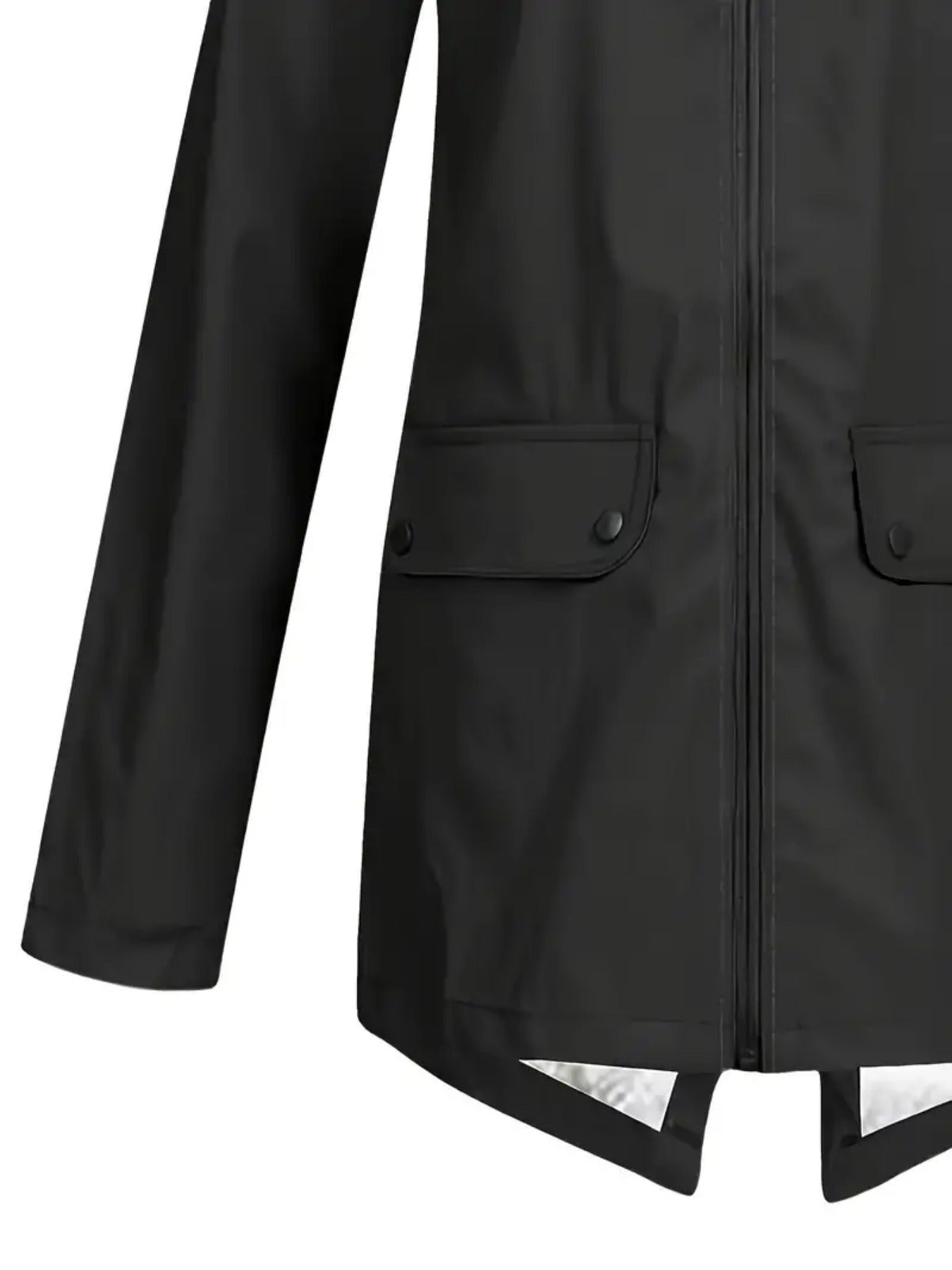 Women's Plus Size Waterproof Fleece Lined Hooded Jacket for Fall Winter