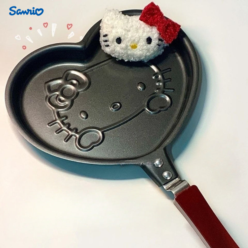 Uyda tuxum va go'sht kotletlarini oson pishirish uchun non-stick qoplamali ruxsat etilgan Sanrio Hello Kitty mini qovurilgan pan.