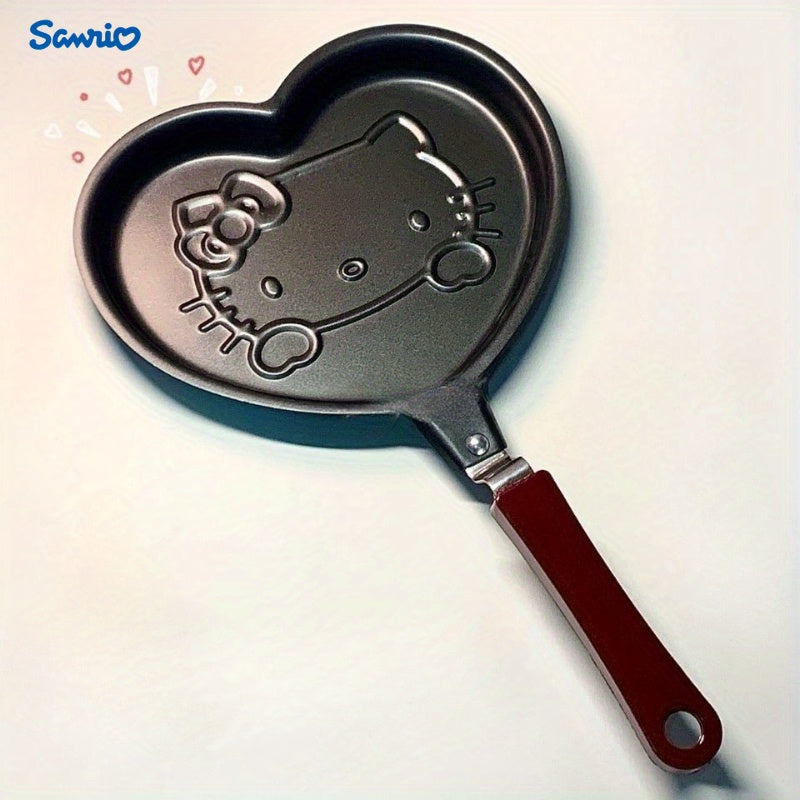 Uyda tuxum va go'sht kotletlarini oson pishirish uchun non-stick qoplamali ruxsat etilgan Sanrio Hello Kitty mini qovurilgan pan.