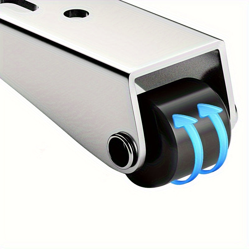 2 ta yuqori sifatli zanglamas po'latdan yasalgan sirpanadigan eshik g'ildiraklari to'plami - ko'p maqsadli metall yo'l-yo'riq g'ildiraklari, kuchli yuk ko'tarish qobiliyati, elektr quvvati talab qilinmaydi, uy oshxona mebellarini ta'mirlash uchun ideal