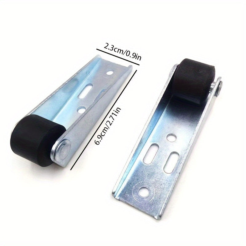 2 ta yuqori sifatli zanglamas po'latdan yasalgan sirpanadigan eshik g'ildiraklari to'plami - ko'p maqsadli metall yo'l-yo'riq g'ildiraklari, kuchli yuk ko'tarish qobiliyati, elektr quvvati talab qilinmaydi, uy oshxona mebellarini ta'mirlash uchun ideal