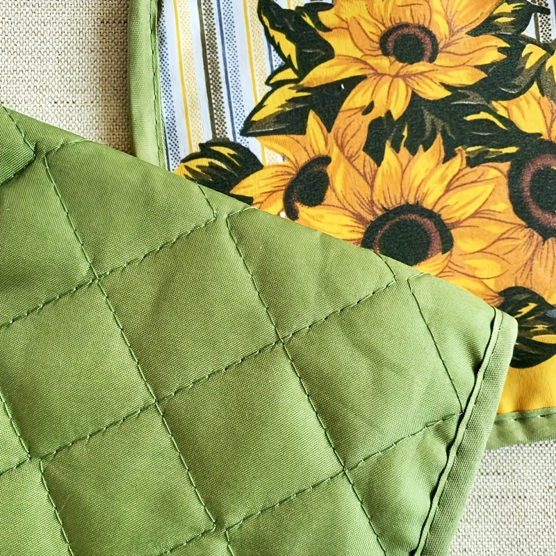 Guantes de cocina resistentes al calor, aptos para microondas, lavavajillas, aislantes, par