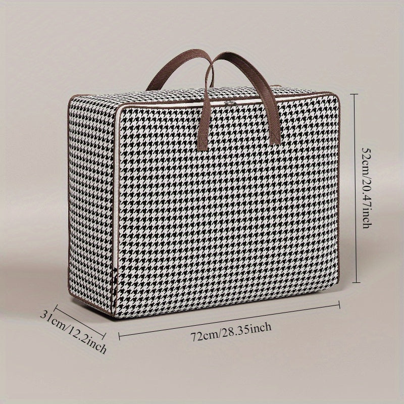 Gran bolsa de almacenamiento impermeable con cerradura para mudanzas y embalaje, organizador duradero de polipropileno para debajo de la cama