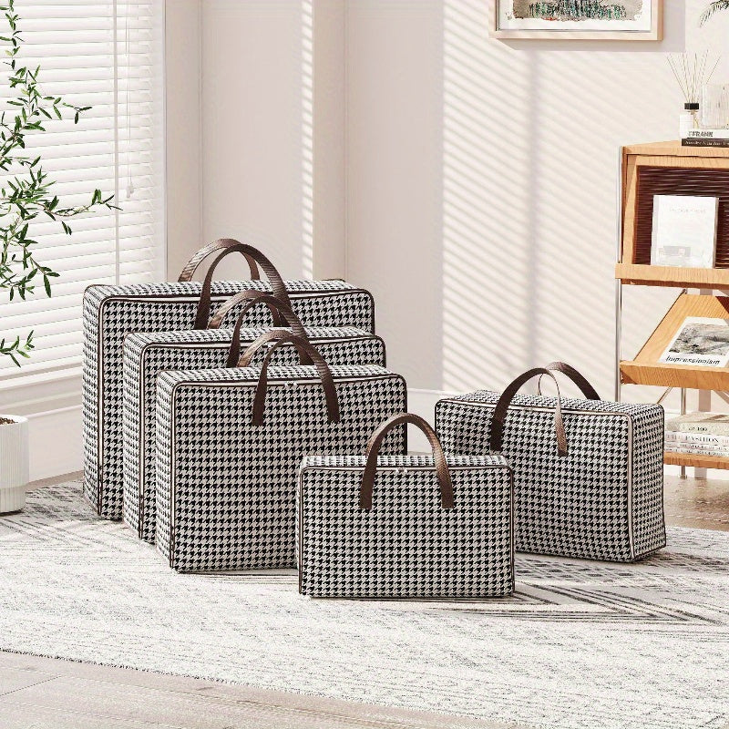 Gran bolsa de almacenamiento impermeable con cerradura para mudanzas y embalaje, organizador duradero de polipropileno para debajo de la cama