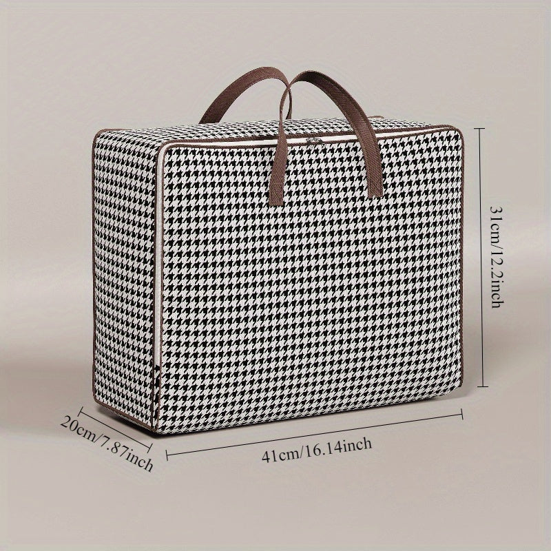 Gran bolsa de almacenamiento impermeable con cerradura para mudanzas y embalaje, organizador duradero de polipropileno para debajo de la cama