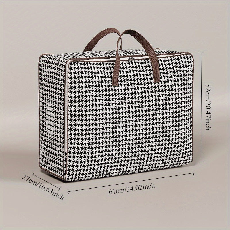 Gran bolsa de almacenamiento impermeable con cerradura para mudanzas y embalaje, organizador duradero de polipropileno para debajo de la cama