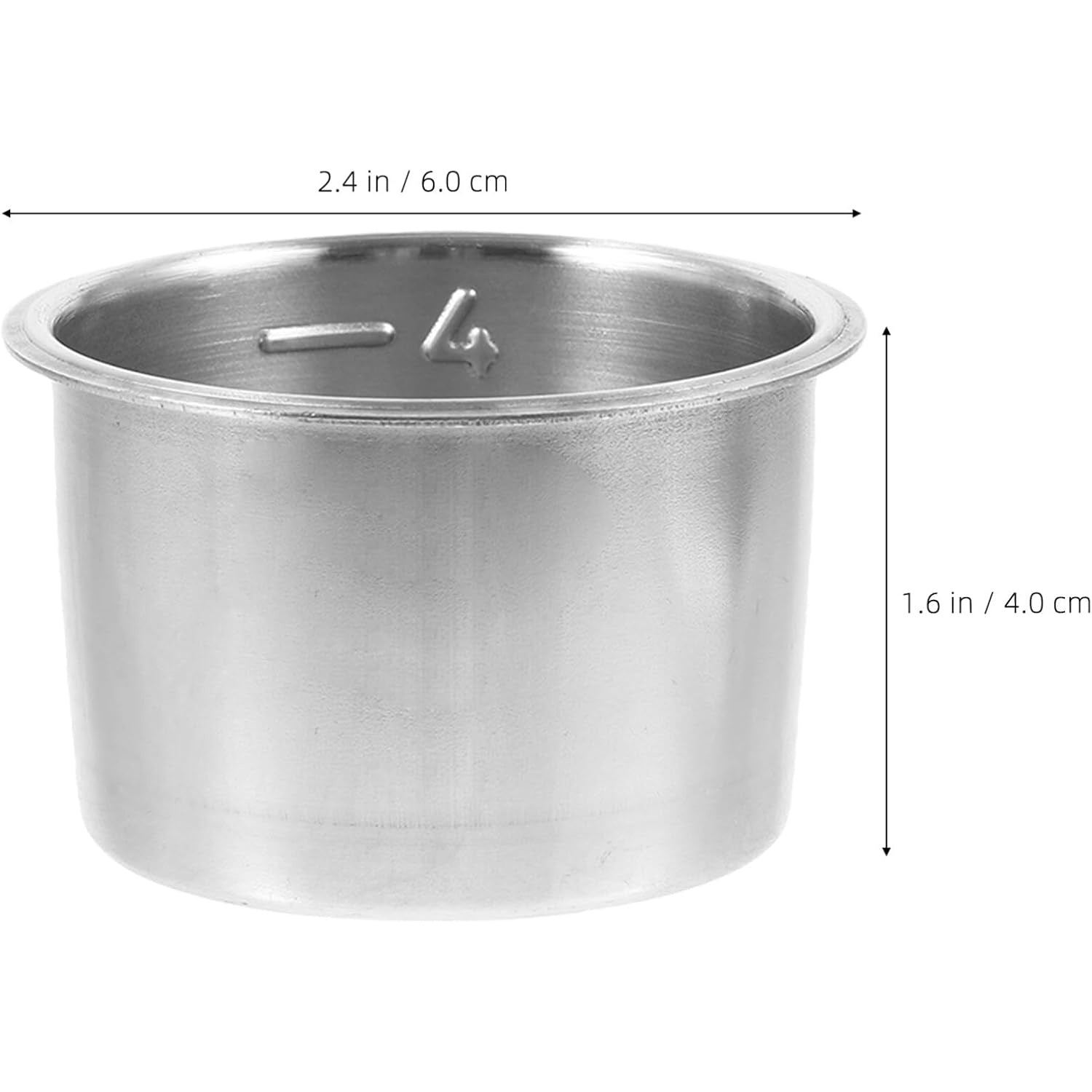 Stainless Steel Coffee Pod Basket for Espresso Machines 4-Cup Capacity No Electricity