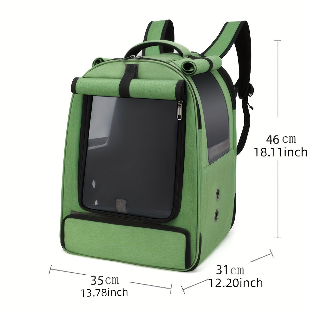 Portable Bird Travel Carrier for Parrots and Large Birds with Mesh and Accessories