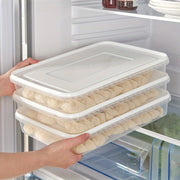 Extra Large Multi-Layer PVC Food Storage Container for Dumplings and Eggs Refrigerator Organizer
