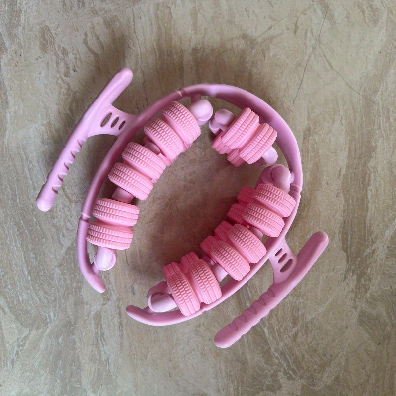 Yangi Ring 28 Polipropilen Massaj Klampi, olti o'qli suzuvchi nuqtali massajchi va ikki qatlamli massaj g'ildiragi bilan uyda foydalanish uchun, oyoq ingichkalashtirish, mushak og'rig'ini yengillashtirish va chuqur dam olish uchun.