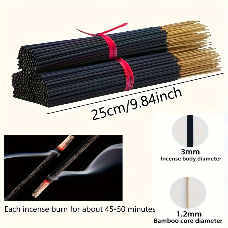 25cm Bamboo Core Cherry Blossom Incense Sticks Rattan Material 45-50 Min Burn Time Bundle of 30 50 100