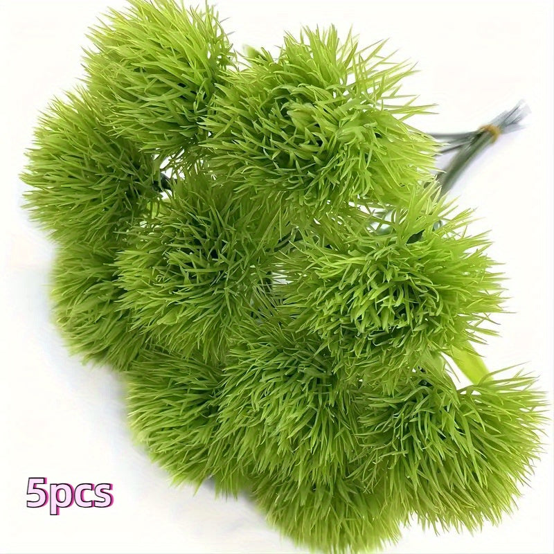 Artificial Spherical Dandelion Flowers Plastic Outdoor Decor for Garden Lawn and Home