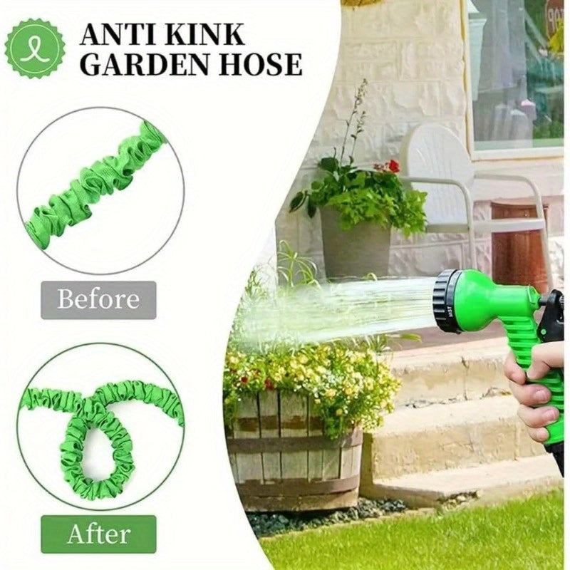 Expandable Plastic Garden Hose 7.62m to 30.48m Watering Car Wash Cleaning