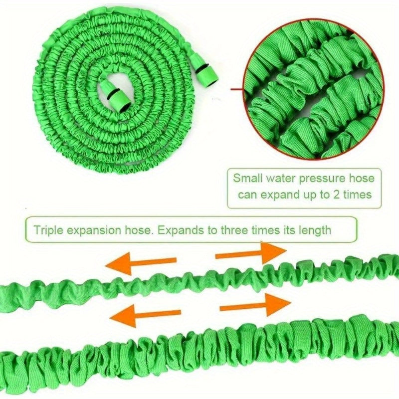 Expandable Plastic Garden Hose 7.62m to 30.48m Watering Car Wash Cleaning