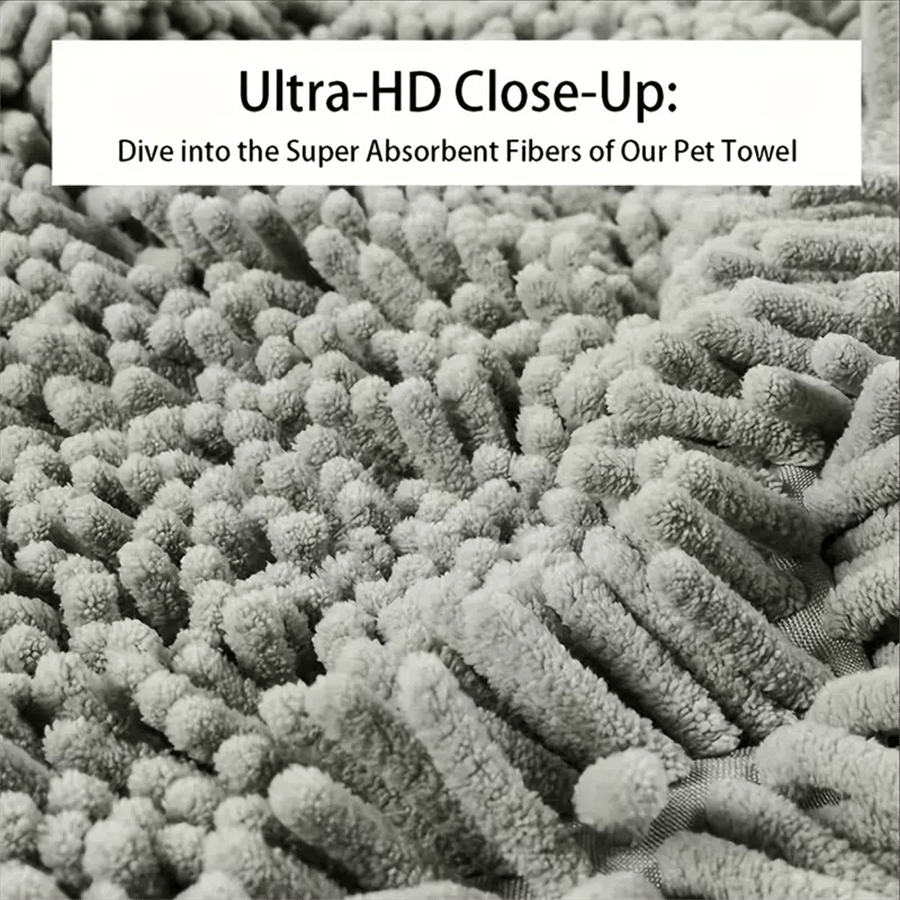 Quick Drying Pet Bath Towel for Cats Dogs and Rabbits Glove Style Absorbent