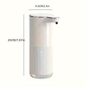 Dispensador de jabón de espuma de plástico 360ml dispensador ajustable patrón de onda de tiempo para cocina baño hotel