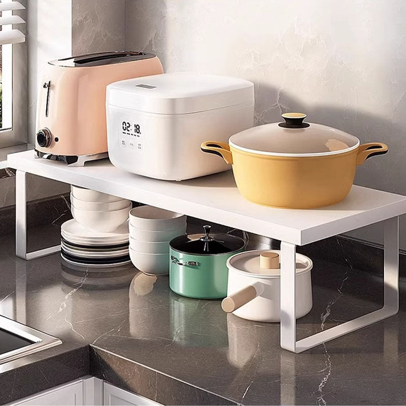 Estante de almacenamiento de metal de múltiples capas para cocina, organizador de encimera para otoño e invierno