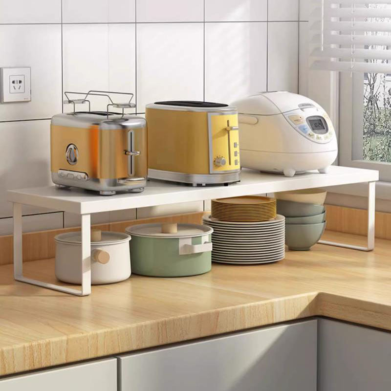 Estante de almacenamiento de metal de múltiples capas para cocina, organizador de encimera para otoño e invierno