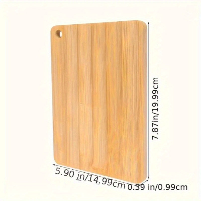 Bamboo Cutting Board with Sink Handle Double-Sided Solid Wood Kitchen Tool