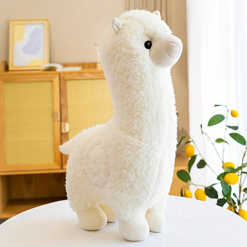 Soft Alpaca Plush Toy for Ages 0-3 with Pillow, Mixed Color