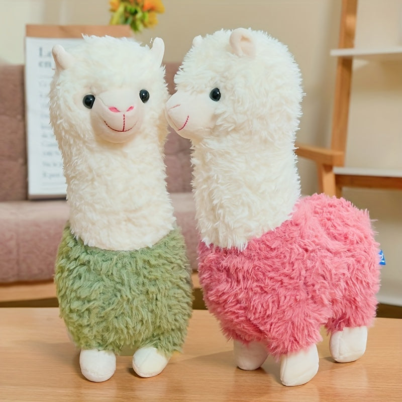 Soft Alpaca Plush Toy for Ages 0-3 with Pillow, Mixed Color